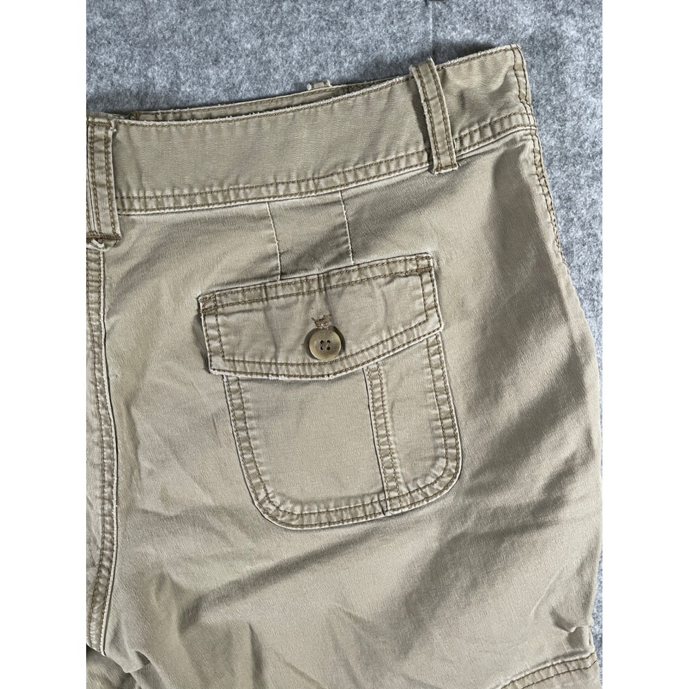 Eddie Bauer Heritage Fit Khaki Shorts Womens 10 Tan Cotton Stretch Utility Chino - Picture 6 of 6